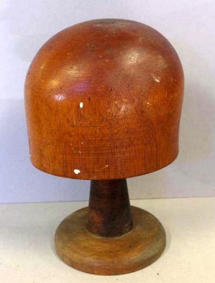53cm Millinery Hat Block and Stand - Zother - Small Wooden Items
