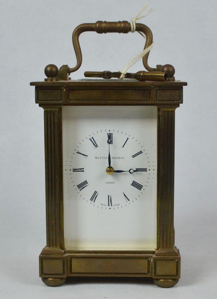 Mid-20th Century Brass Carriage Clock with Chiming Movement - Clocks ...