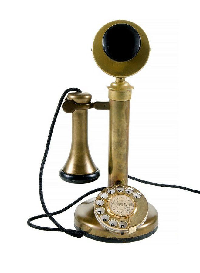 Details about   SOLID BRASS FULL WORKING CANDLESTICK ROTARY DIAL LANDLINE ROYAL RJ11 TELEPHONE 
