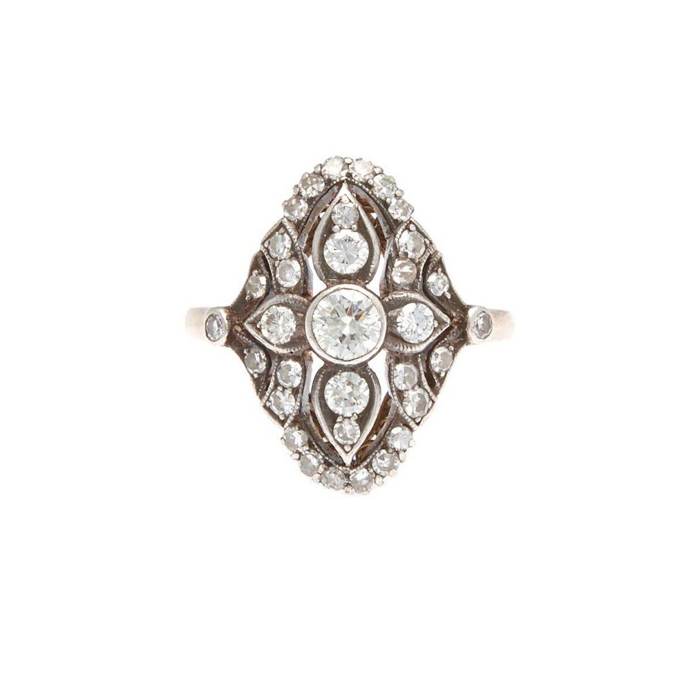 Edwardian Diamond Belle Epoque Ring - Rings - Jewellery