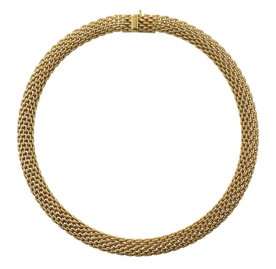 Tiffany & Co. 18ct Gold Somerset Mesh Necklace - Necklace/Chain - Jewellery