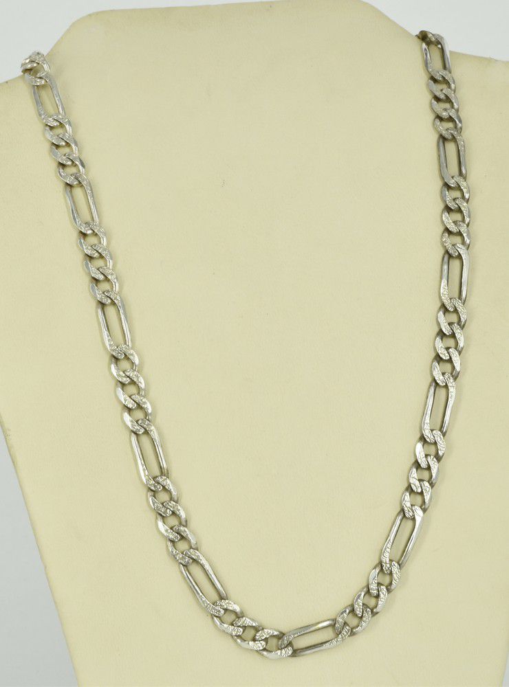 Italian Sterling Silver Gents Curb Chain - 50cm, 34.2g - Necklace/Chain ...