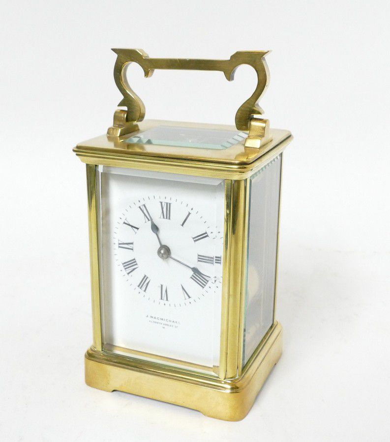 French Brass Carriage Clock with Retailer Details - Clocks - Carriage ...