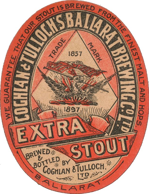 1890s Ballarat Brewing Co Beer Labels (2) Beer, Wine & Spirits