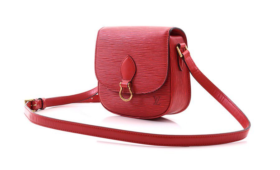 Louis Vuitton Red Epi Leather St. Cloud PM Crossbody Bag with epi leather