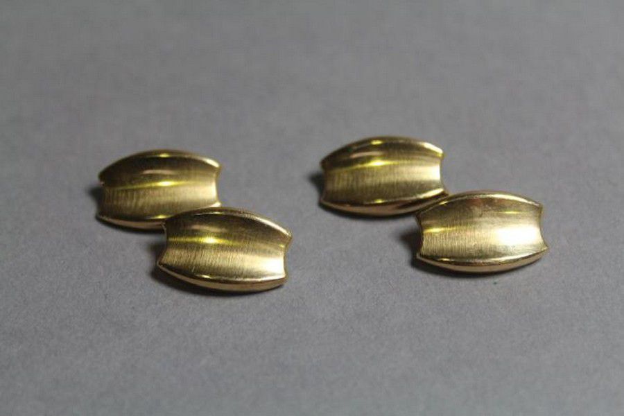 18ct Gold Cufflinks, 750 Marked, 5.7g Pair - Cufflinks & Studs - Jewellery