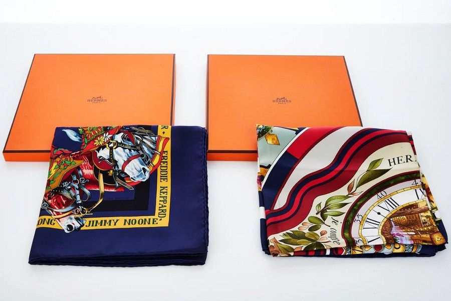 Hermes Silk Scarves: Floral and Jazz Themes - Shawls, Scarfs & Collars ...