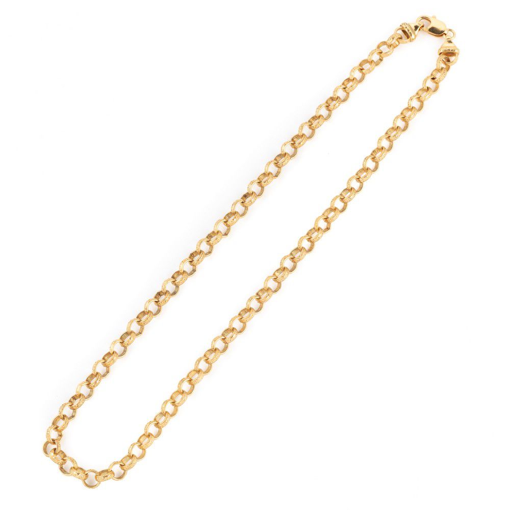 9ct Gold Scroll Chain with Parrot Clasp - 54cm - Necklace/Chain - Jewellery