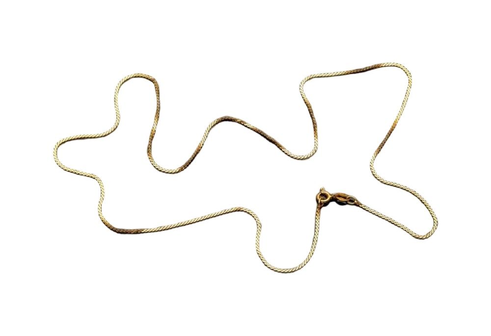 18ct Yellow Gold Curb Link Chain with Swivel Clasp - Necklace/Chain ...