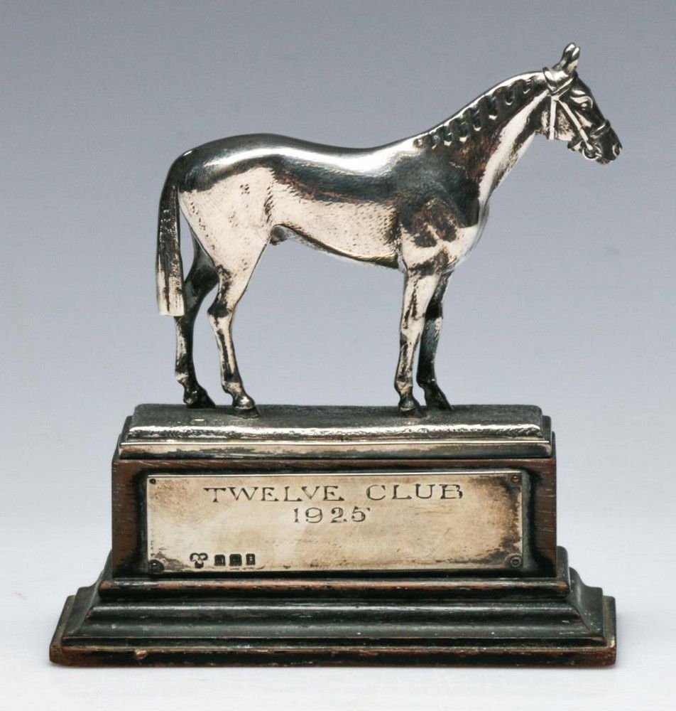 1927 Sterling Silver Horse Figurine By James Dixon Sons Equestrian