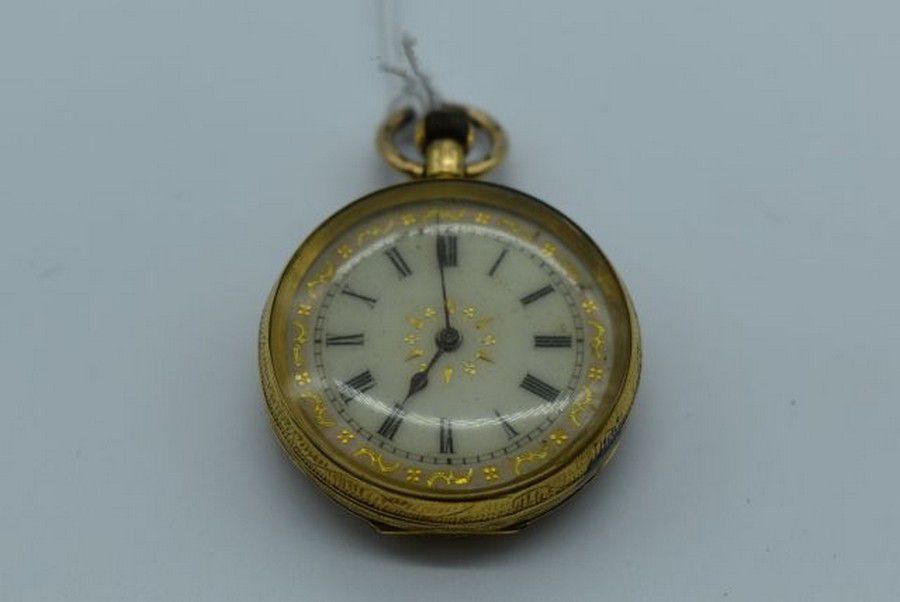 18ct Gold Gilded Cuivre Pocket Watch - Watches - Pocket & Fob ...