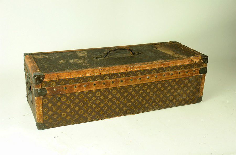 Original hand painted Louis Vuitton 1920s suitcase