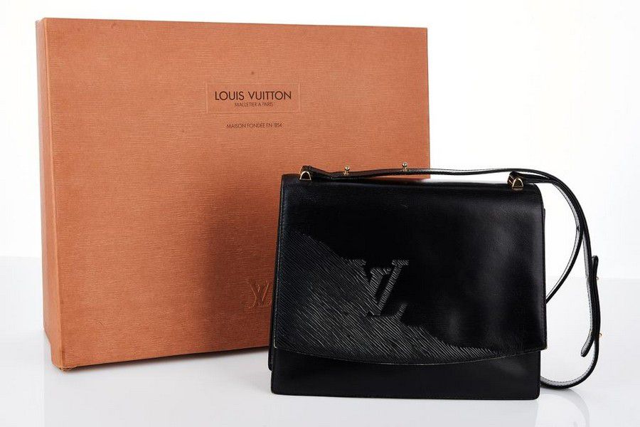 Louis Vuitton Vintage Louis Vuitton Delphes Opera Line Black Leather