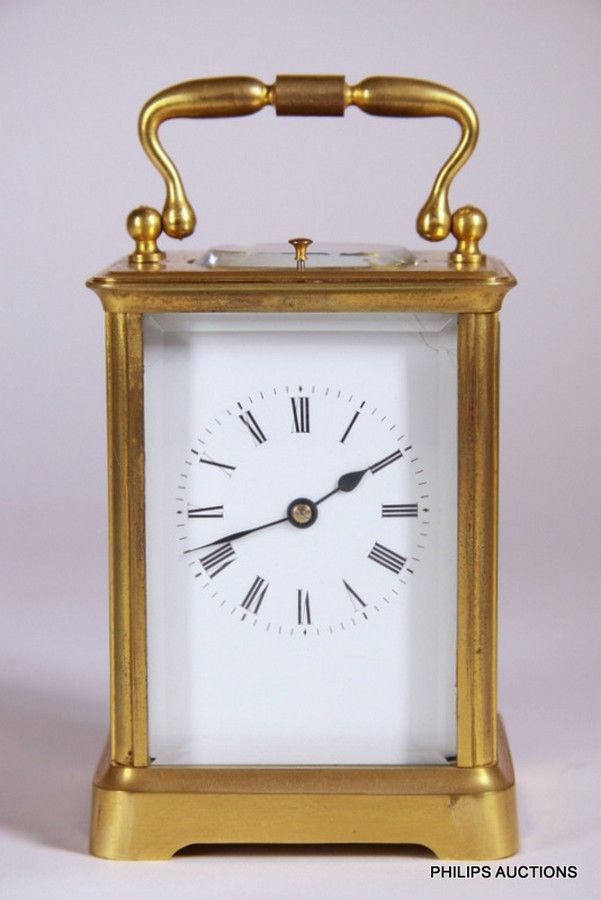 19th Century French Carriage Clock with Original Traveling Box - Clocks ...