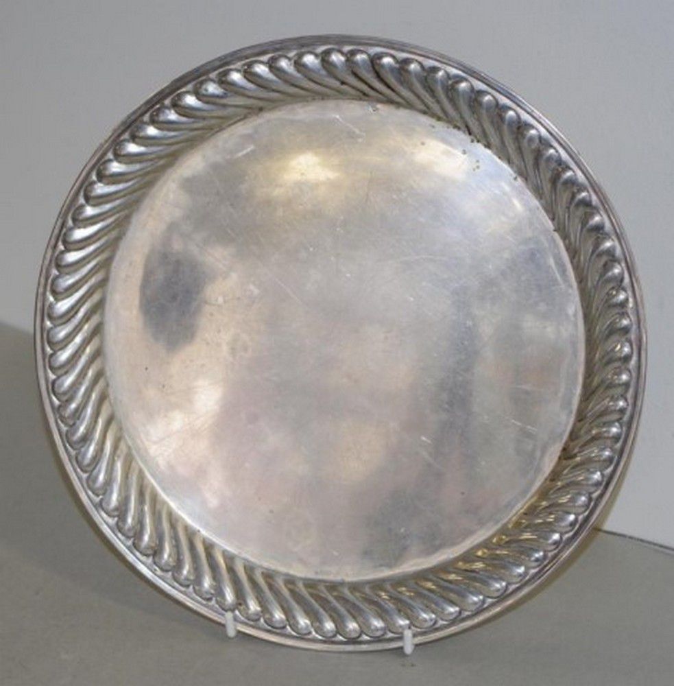 800 Silver Tray with Rhombus Shield Marking - Trays, Salvers, Waiters ...