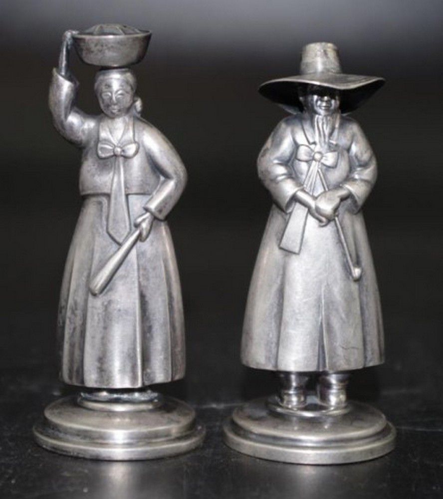 Sterling Quaker Salt & Pepper Shakers Condiment & Cruet Sets Silver