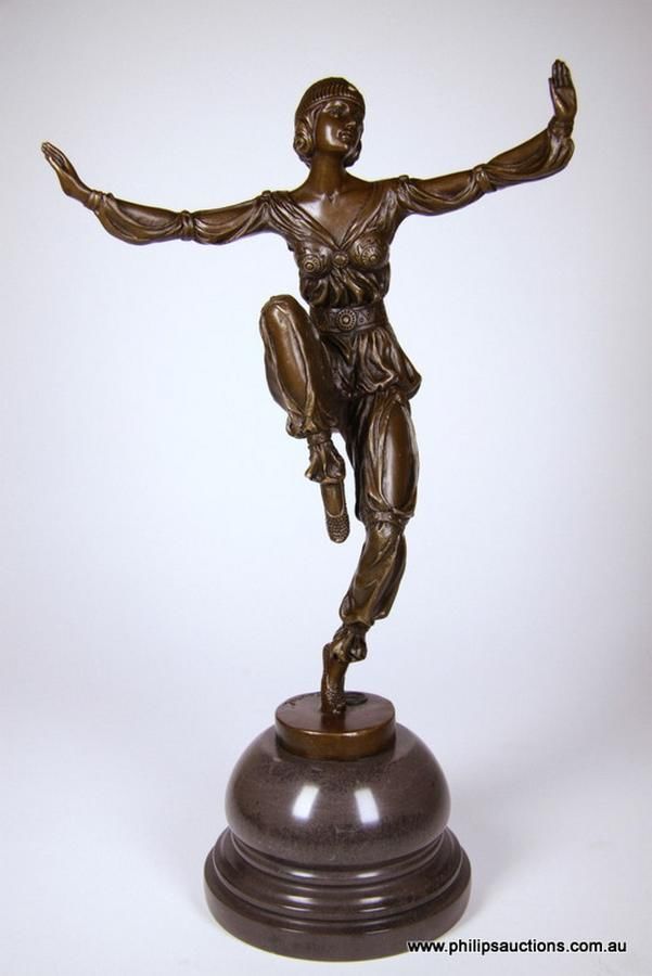 P. Laurel's Gypsy Dancer Bronze Sculpture Figures/Groups Sculpture