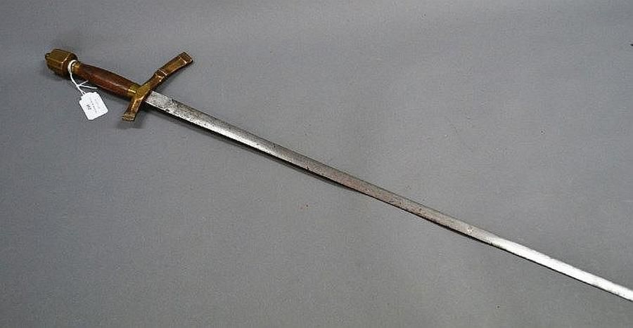 Ornate 97cm Double Edged Sword Edged Weapons Militaria And Weapons