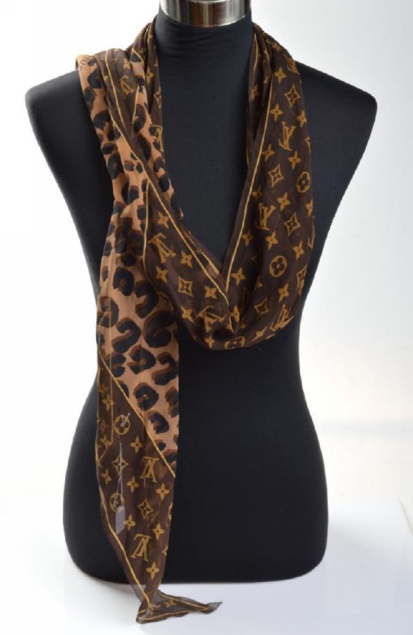 Louis Vuitton Monogram Sheer Silk Scarf - Shawls, Scarfs & Collars ...