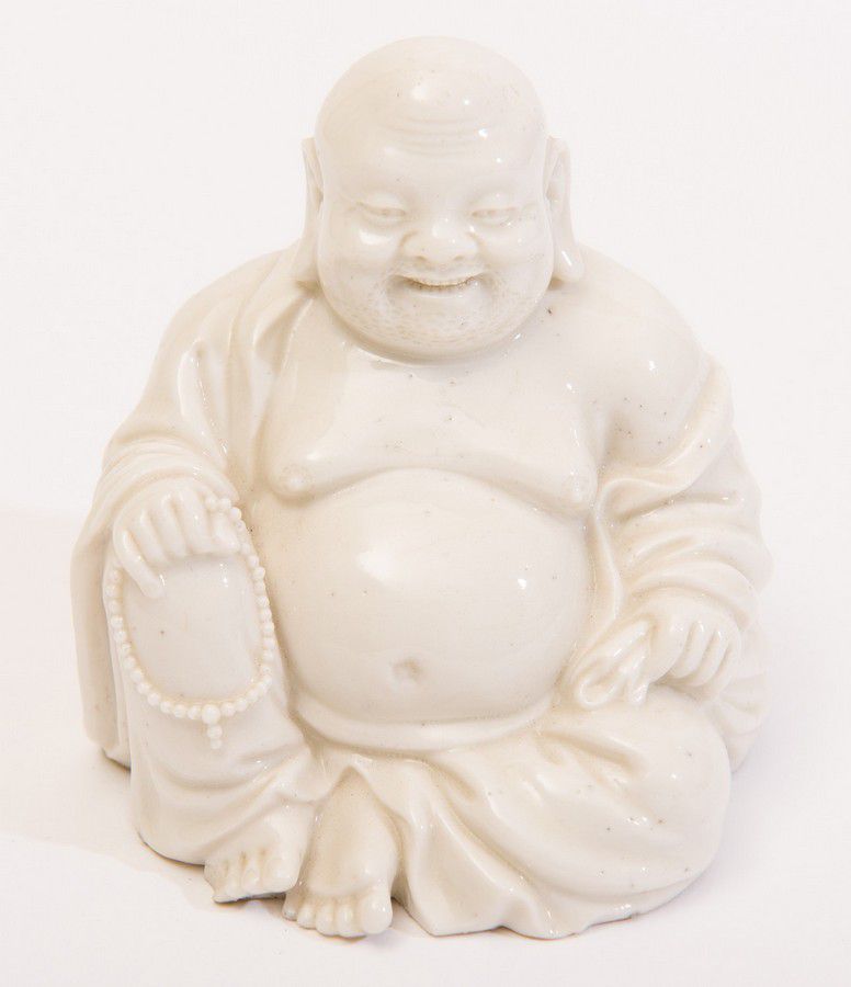 Dehua Budai Figure with Ivory Tinged Glaze - Ivory - Oriental