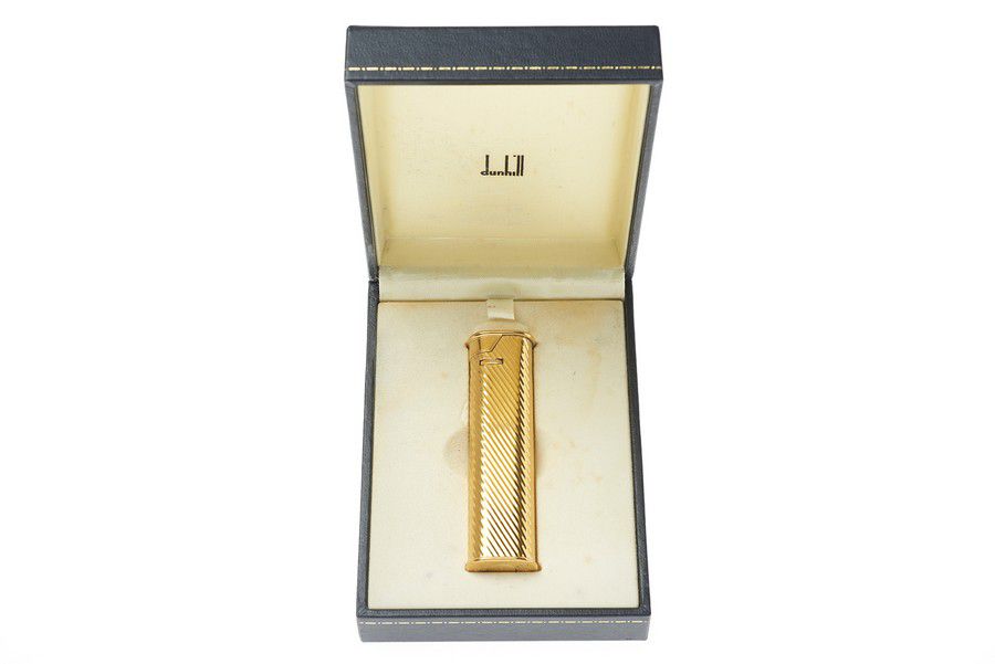Dunhill Reeded Lighter with Box, Pat. No. 3910750 - Smoking Accessories ...