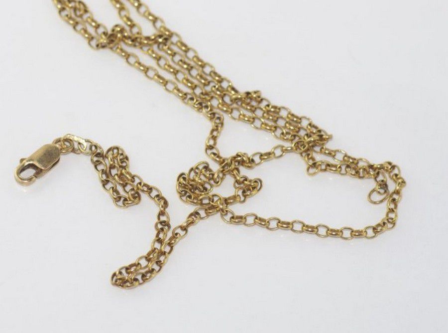 9ct Gold Belcher Necklace - 60cm Length - Necklace/Chain - Jewellery