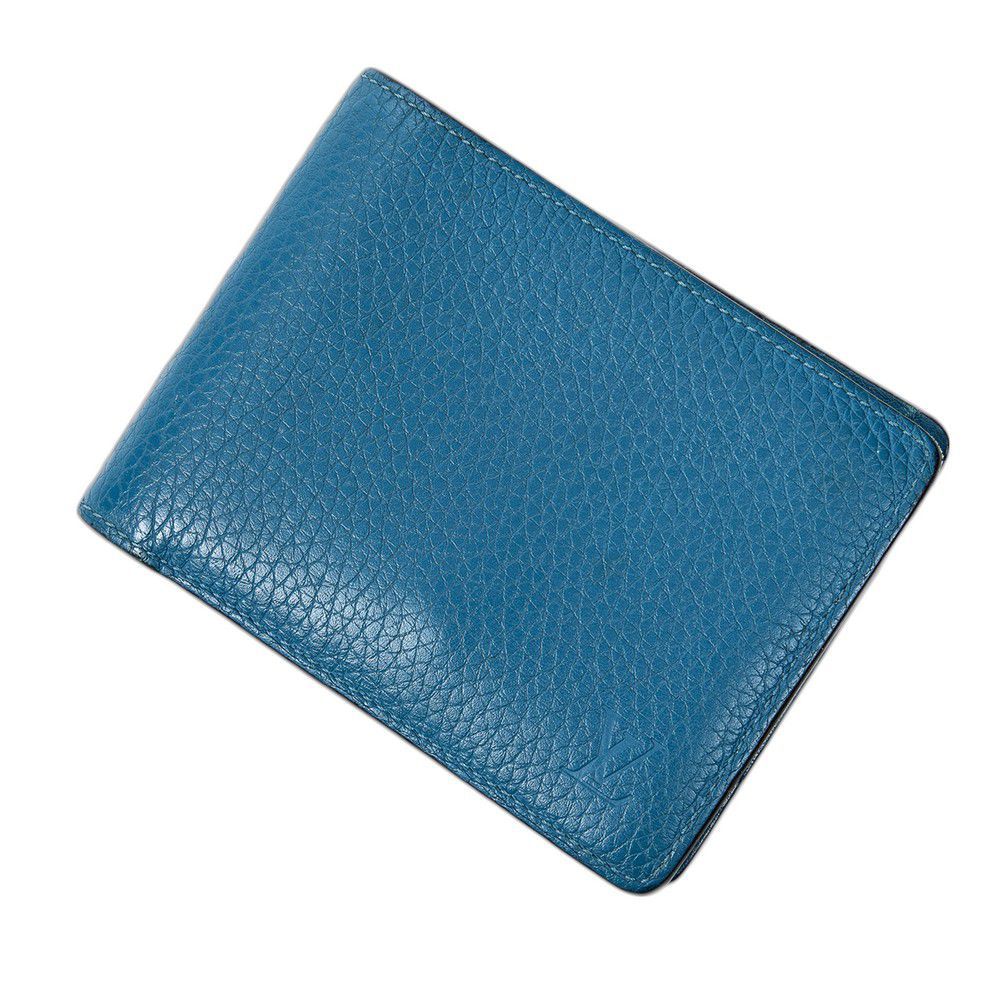 Blue Louis Vuitton Taurillon Leather Multiple Wallet - Handbags ...