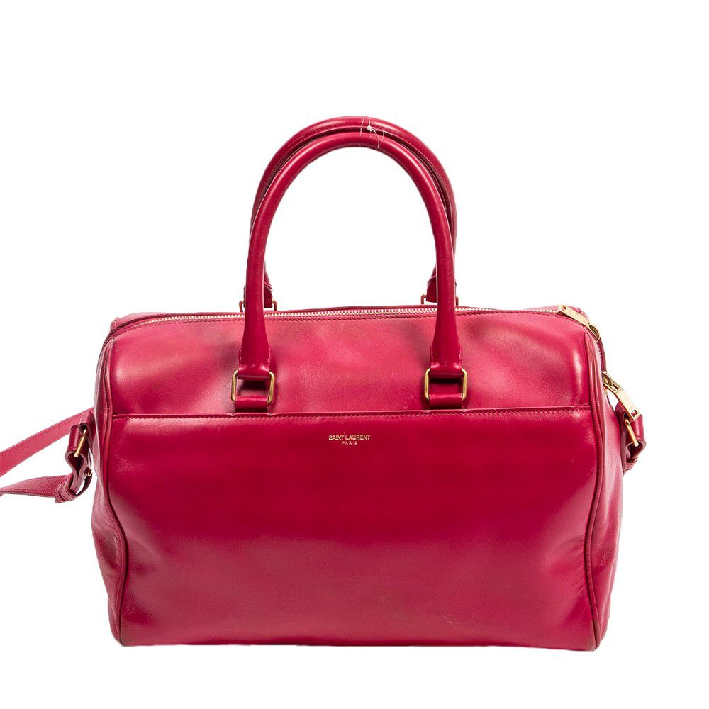Fuschia YSL Duffle 6 Bag with Gold Hardware - Handbags & Purses ...