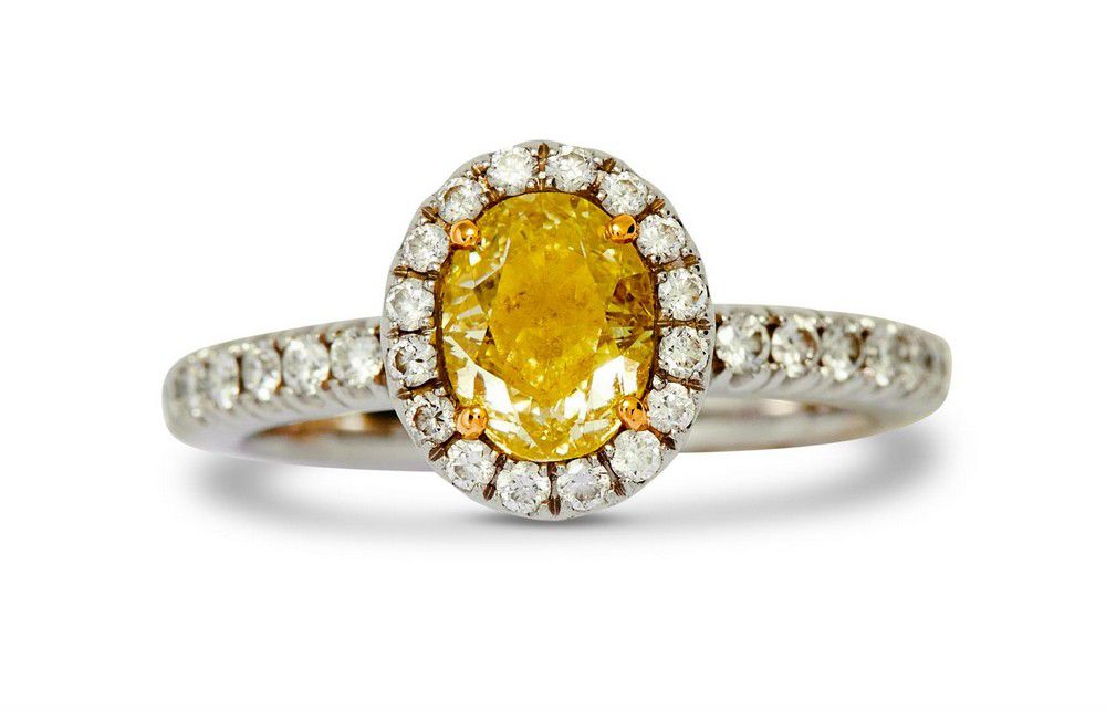 De Beers Aura Yellow Diamond Ring and Classic Band - Rings - Jewellery