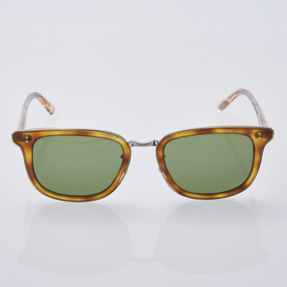 Oliver Peoples Kettner Sunglasses with Green Gradient Lenses ...