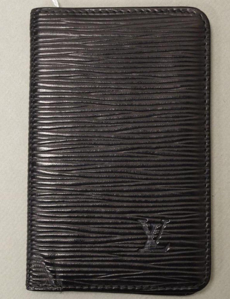 LV Black Epi Leather Card Case with Monogram - Luggage & Travelling ...
