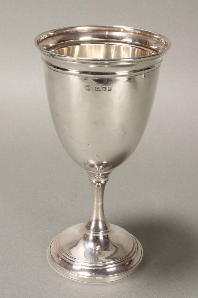 George V Sterling Silver Goblet, London 1925 - Mugs, Cups & Goblets ...