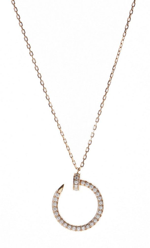 Cartier Diamond Nail Pendant with Chain - Pendants/Lockets - Jewellery
