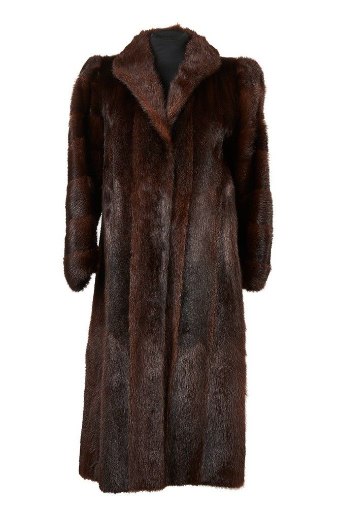 Cornelius Brown Mink Fur Coat - Full Length - Furs - Costume & Dressing ...