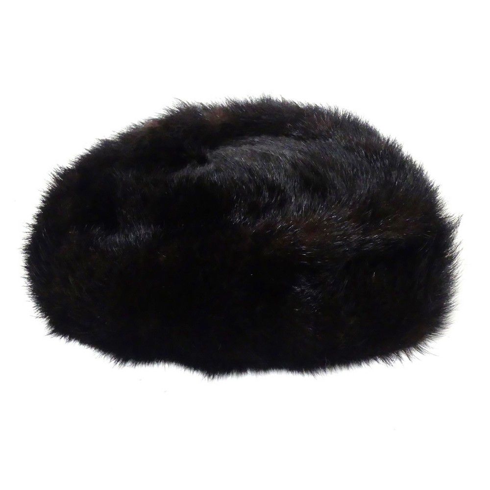 Pristine Black Mink Hat with Lining - Headwear - Costume & Dressing ...