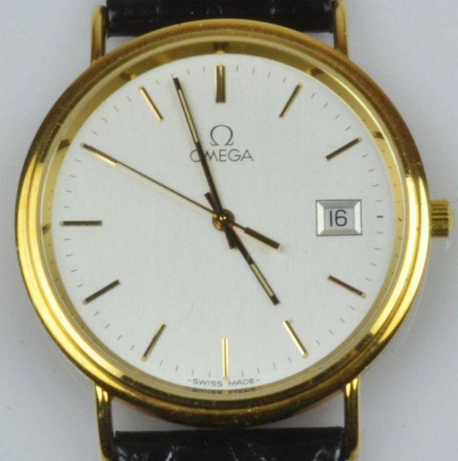 omega 18ct gold gents watches