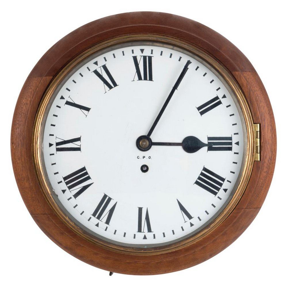 19th Century GPO Wall Clock with Fusee Movement - Clocks - Wall ...