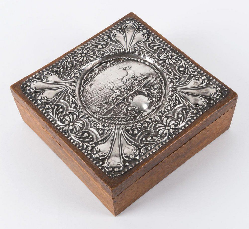 Sterling Silver Stag Antique Jewellery Box Boxes, Jewellery & Trinket
