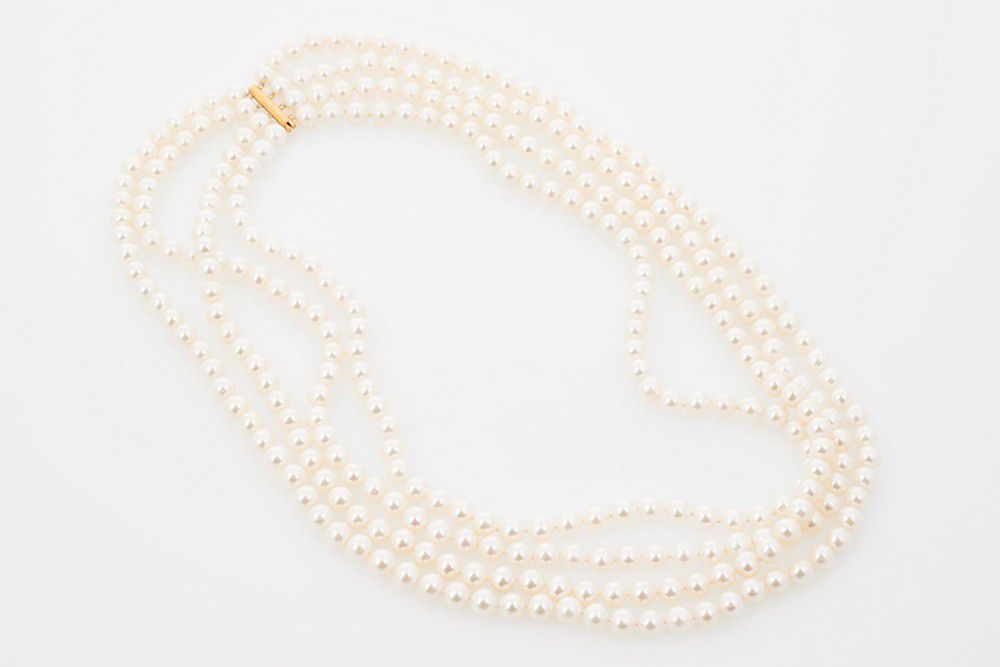 Akoya Pearl and Gold Necklace - Necklace/Chain - Jewellery