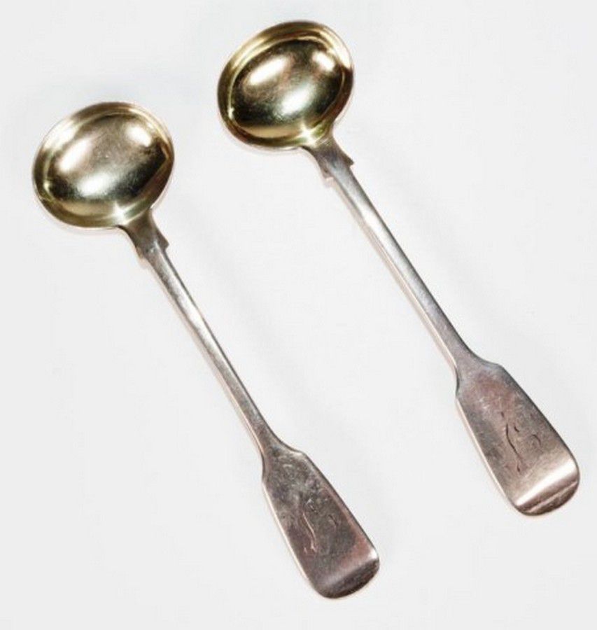 Victorian Sterling Silver Condiment Spoons Exeter 1850 Flatwarecutlery And Accessories Silver