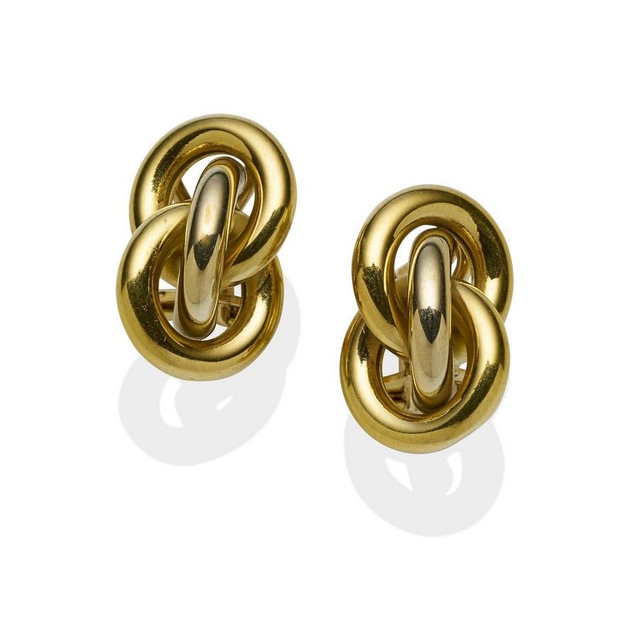 Italian Knot Earrings in 18ct Gold - Earrings - Jewellery