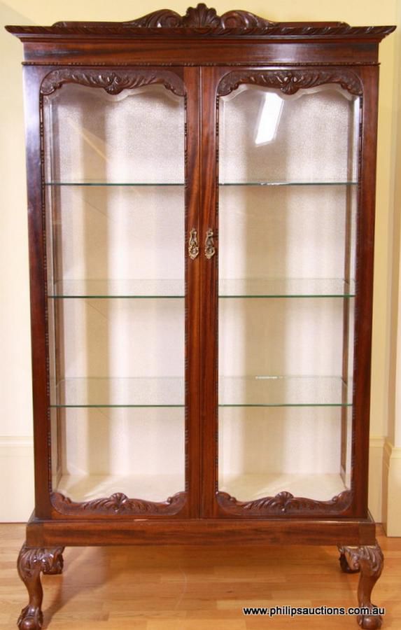 A Crystal Cabinet In The Chippendale Style The Glazed Cabinet