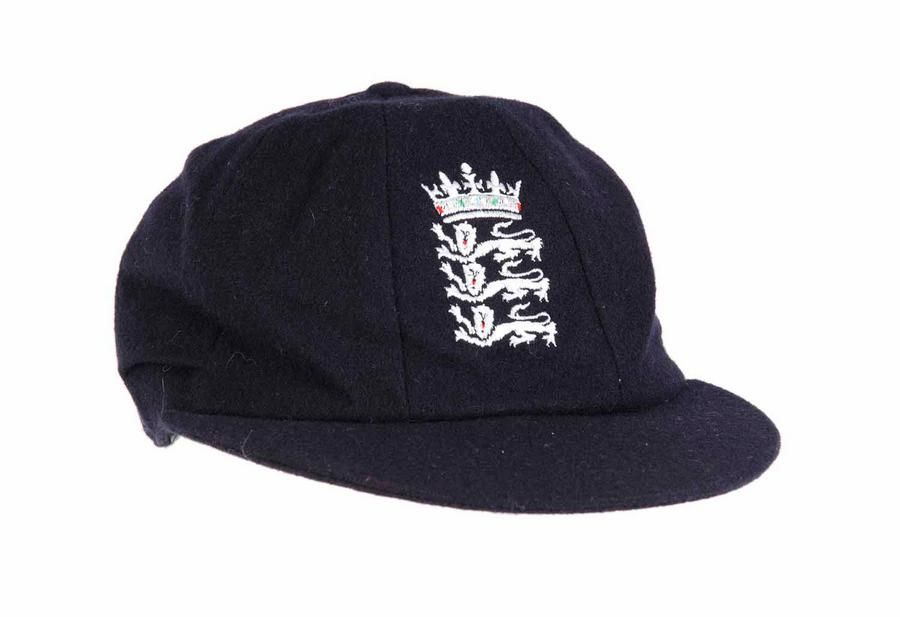 R Navy Blue England 3 lion wool test cricket Baggy cap Hat with ...