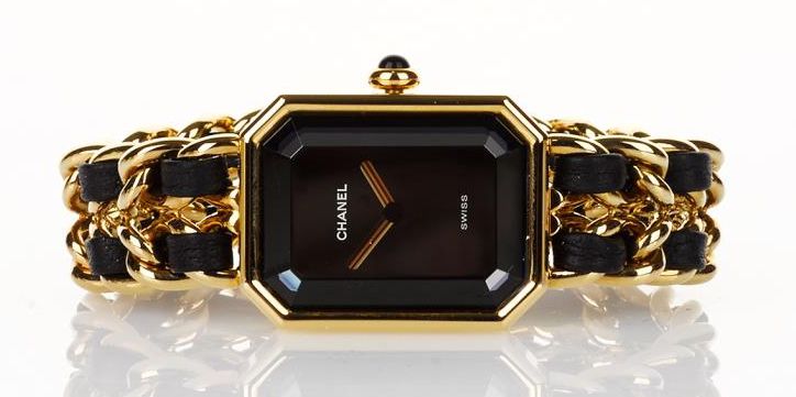 Chanel Gold Chainlink Bracelet Watch with Sapphire Crystal - Watches ...