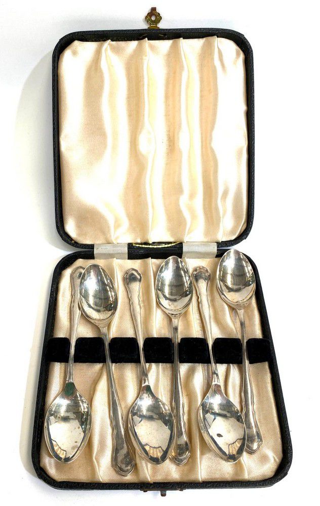 Viner's Ltd Sterling Silver Dessert Spoons Set Flatware/Cutlery and