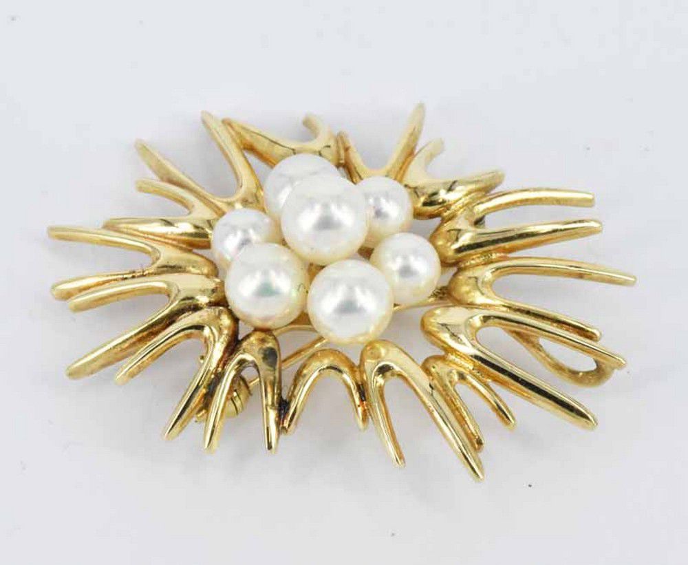 Mikimoto Akoya Pearl Star Brooch - Brooches - Jewellery