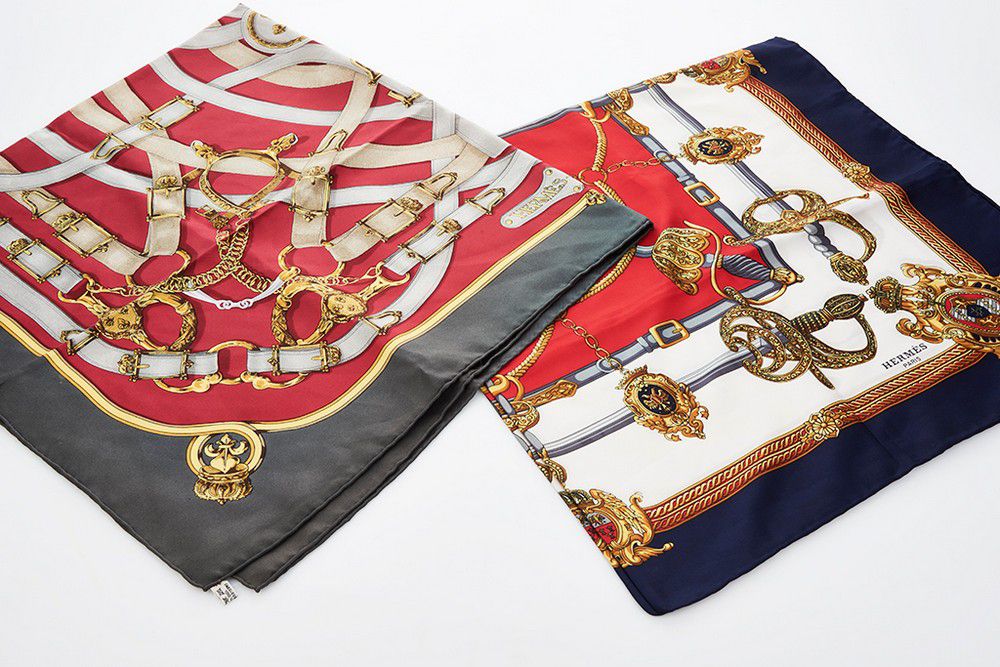 Hermes Silk Scarves (2) - Shawls, Scarfs & Collars - Costume & Dressing ...