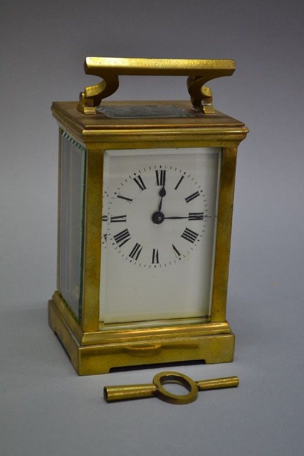 French 1900's Carriage Clock with Key - 11cm High - Clocks - Carriage ...