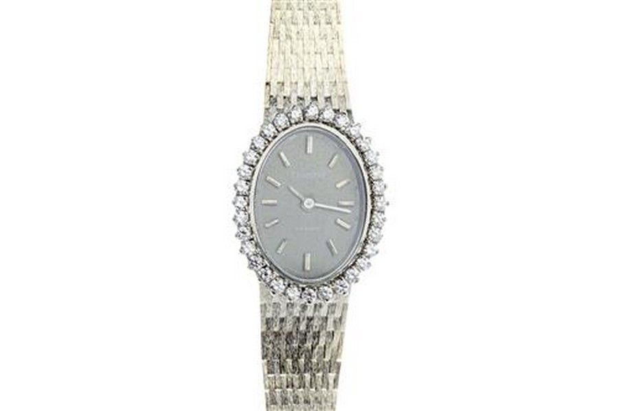 18ct White Gold Diamond Tissot Saphir Wristwatch - Watches - Wrist ...