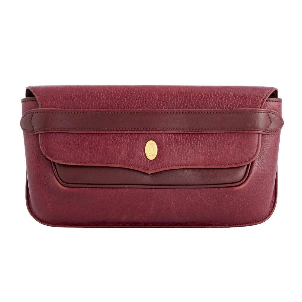 Bordeaux Leather Clutch main image 0